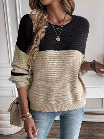 Sophie | Soft Two-Tone Sweater