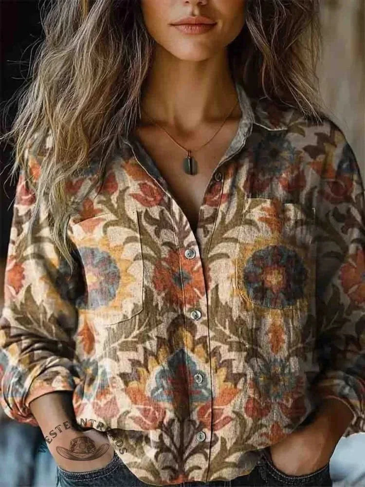 Naomi | Bohemian Print Blouse