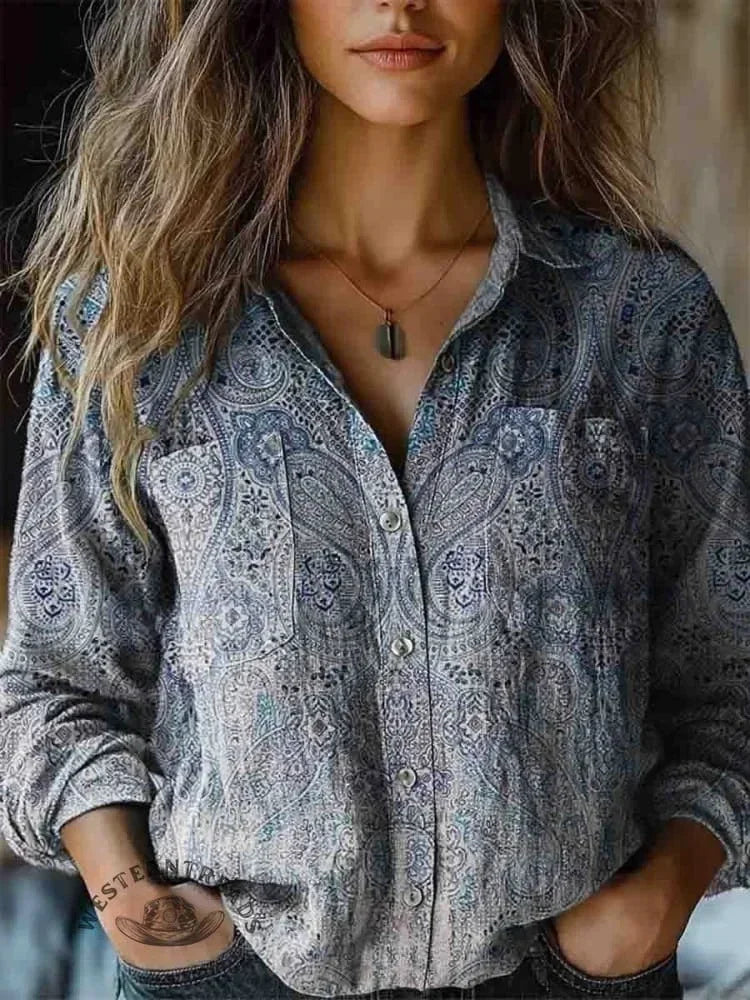 Emilia | Bohemian Print Blouse