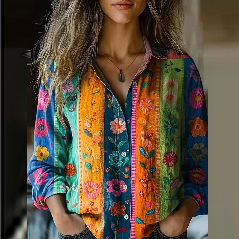 Riley | Bohemian Print Blouse