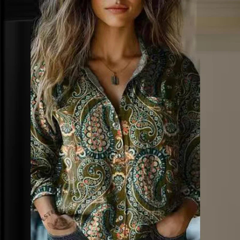 Willow | Bohemian Print Blouse