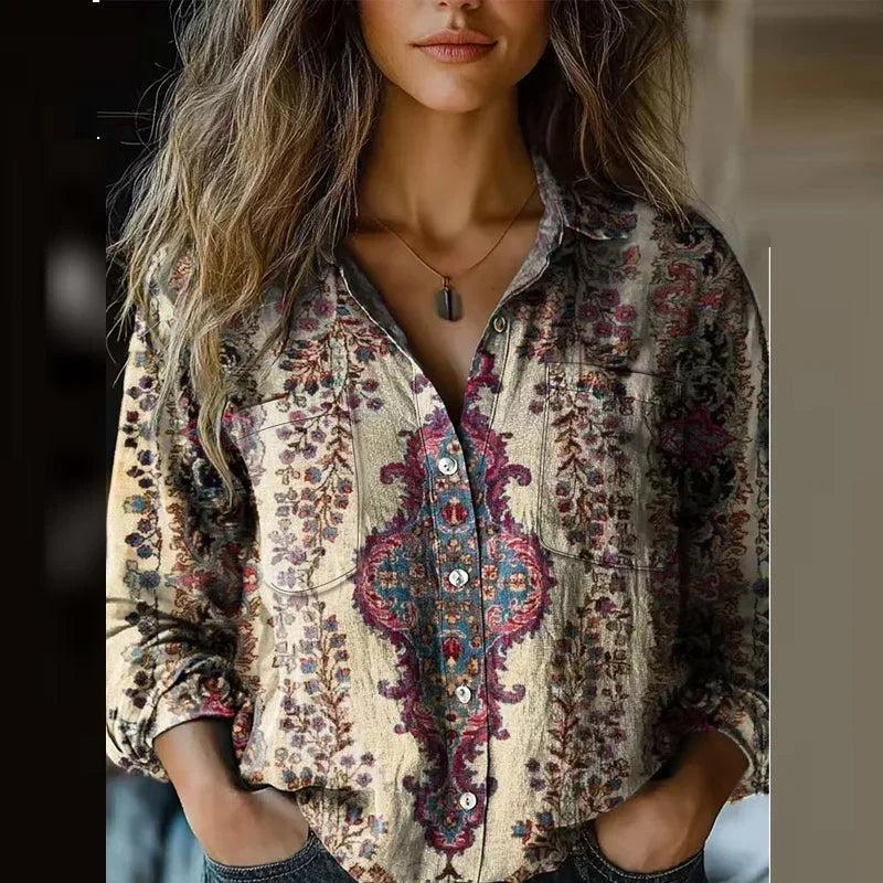 Harper | Bohemian Print Blouse