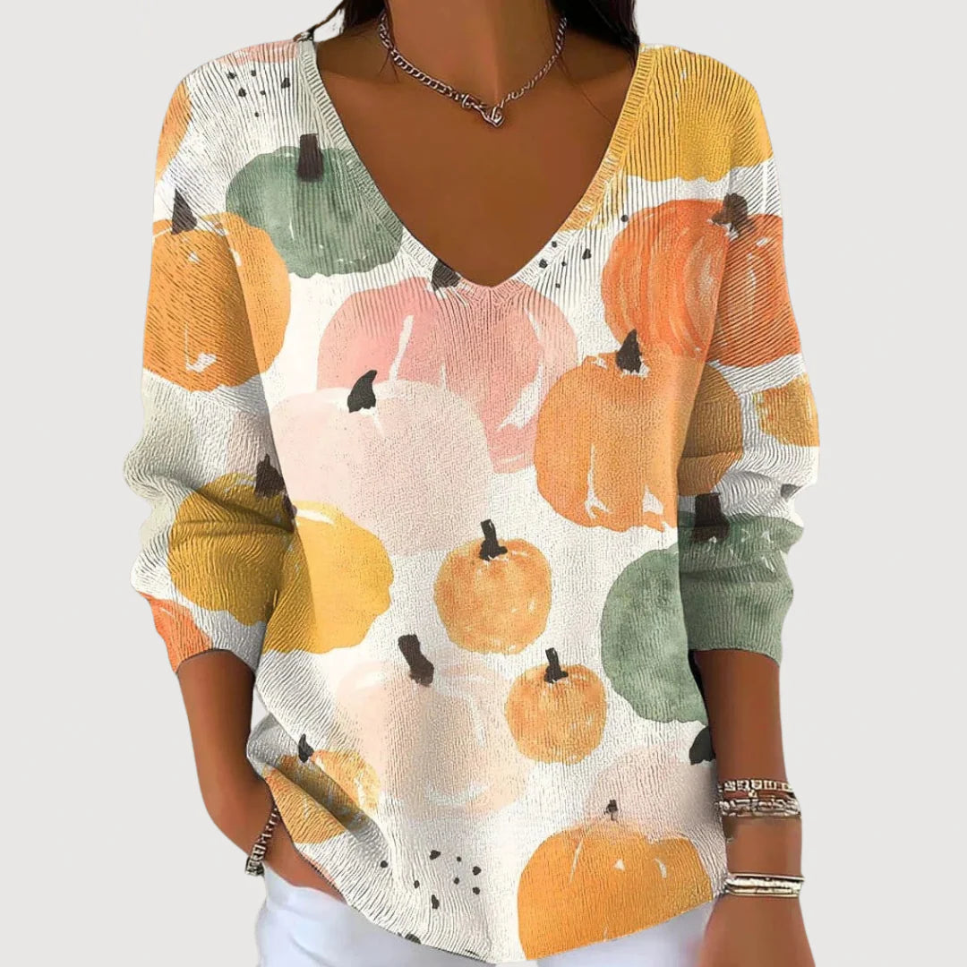 Samantha | Cozy V-Neck Sweater
