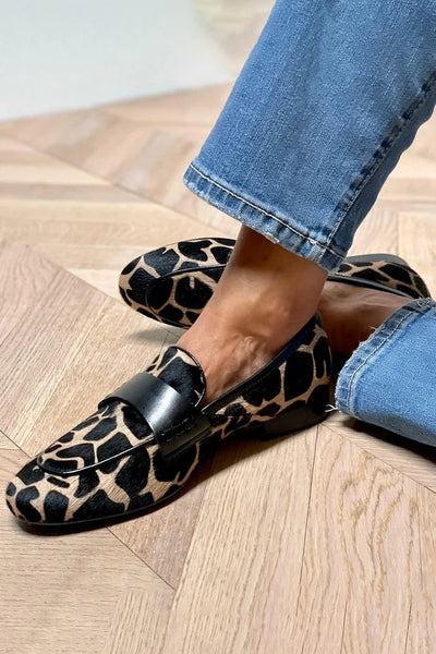 Samantha | Animal Print Loafers