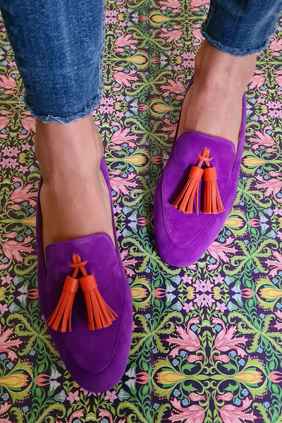 Megan | Orthopedic Purple Loafers