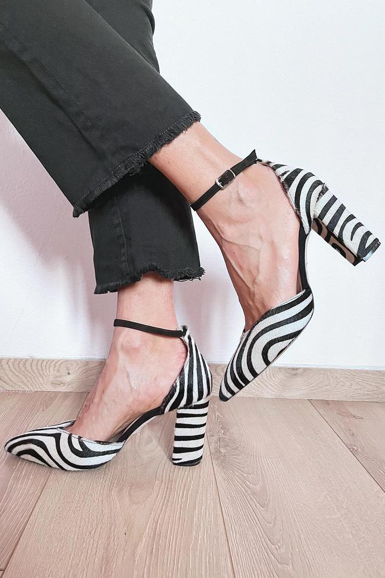Megan | Zebra Print Heels