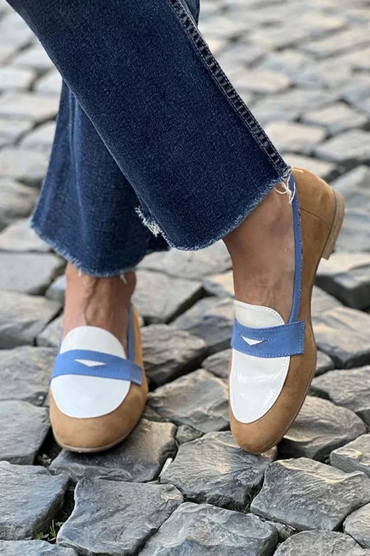 Rachel | Orthopedic Color-Block Loafers