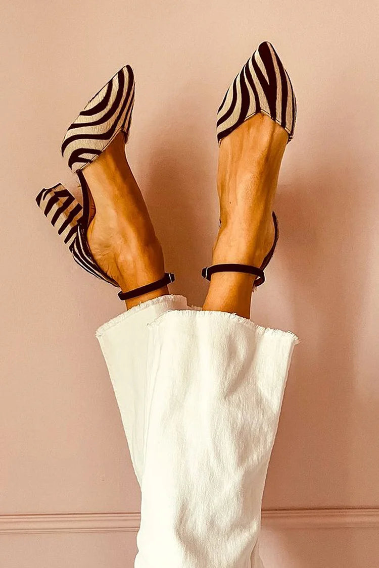 Chloe | Chic Zebra Pumps