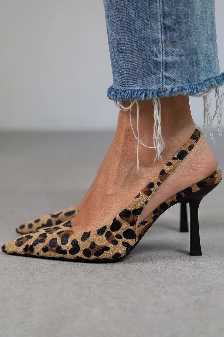Tina | Elegant Leopard Heels