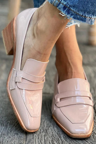Samantha | Stylish Wide Heeled Loafers