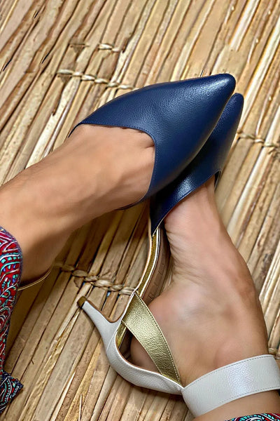 Megan | Elegant Two-Tone Slingbacks