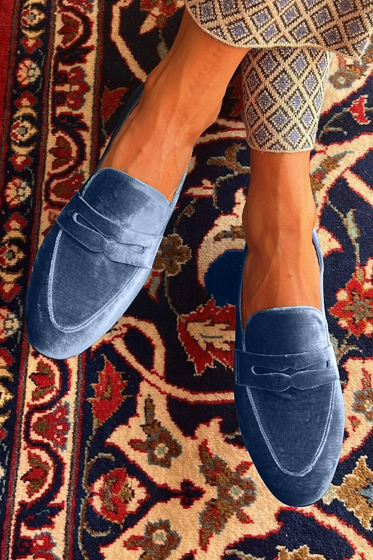 Hannah | Orthopedic Velvet Loafers