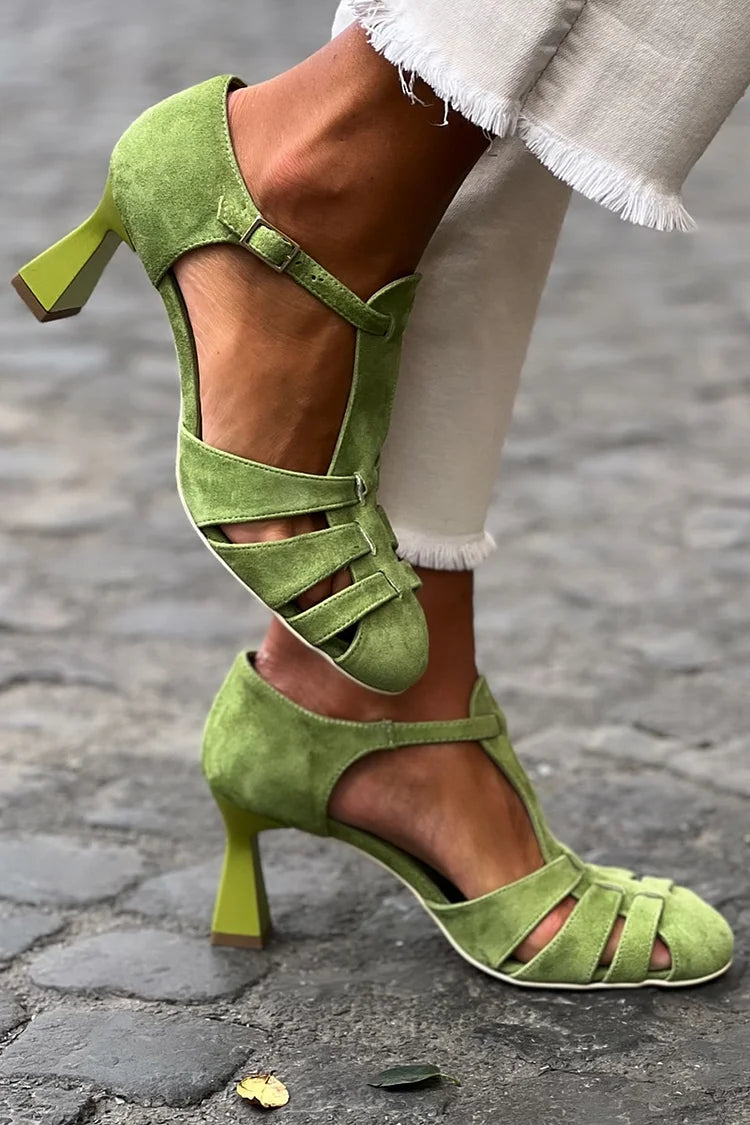 Olivia | Chic Green Heels