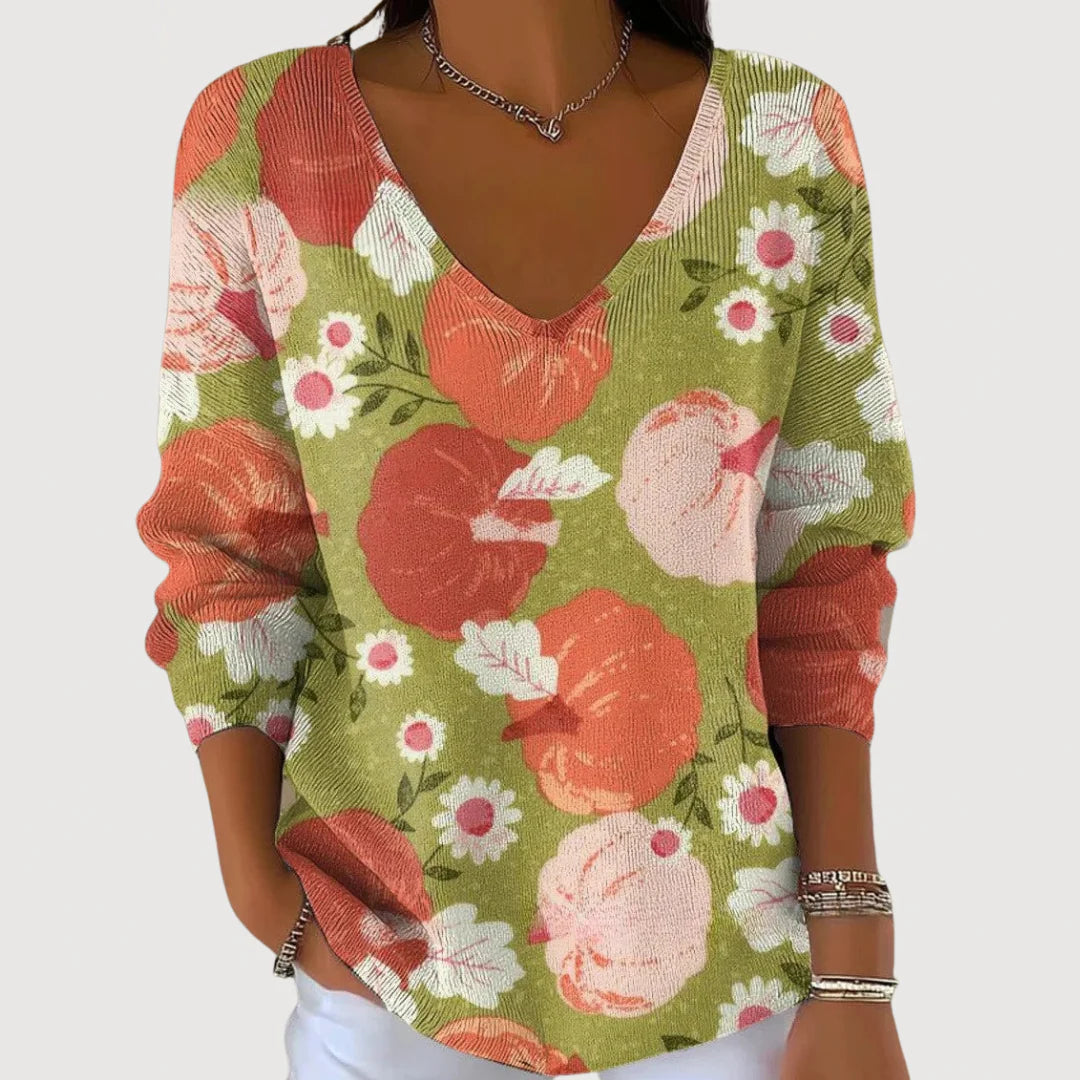 Megan - Cozy V-Neck Sweater
