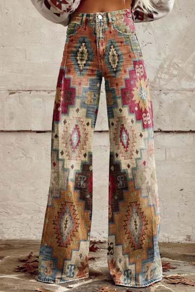 Sophia | Artistic Wide-Leg Jeans
