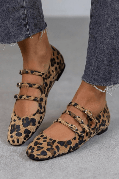 Lily | Orthopedic Triple-Buckle Flats