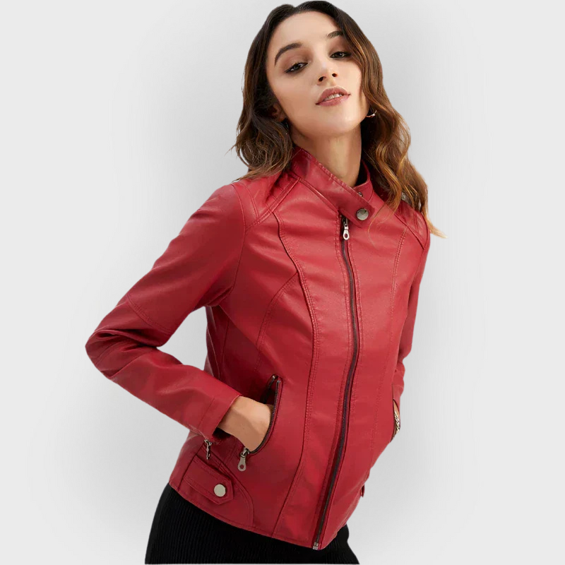 Sabrina | Elegant Leather Jacket