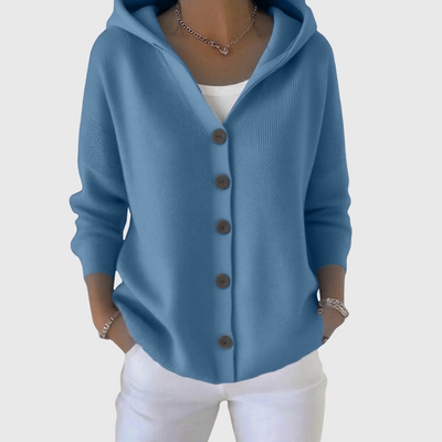 Olivia | Hooded Knit Cardigan