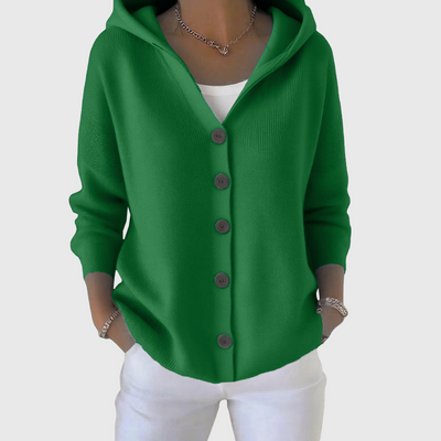 Olivia | Hooded Knit Cardigan