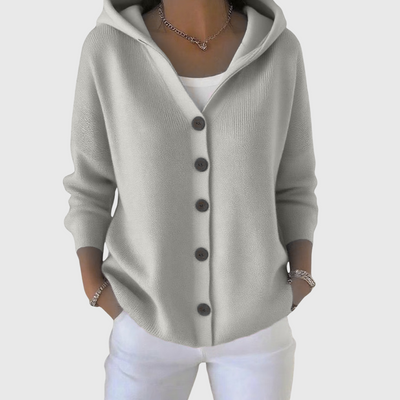 Olivia | Hooded Knit Cardigan