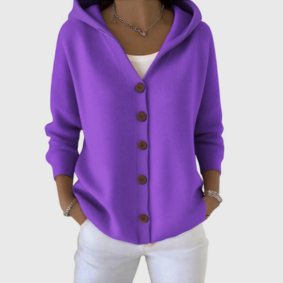 Olivia | Hooded Knit Cardigan