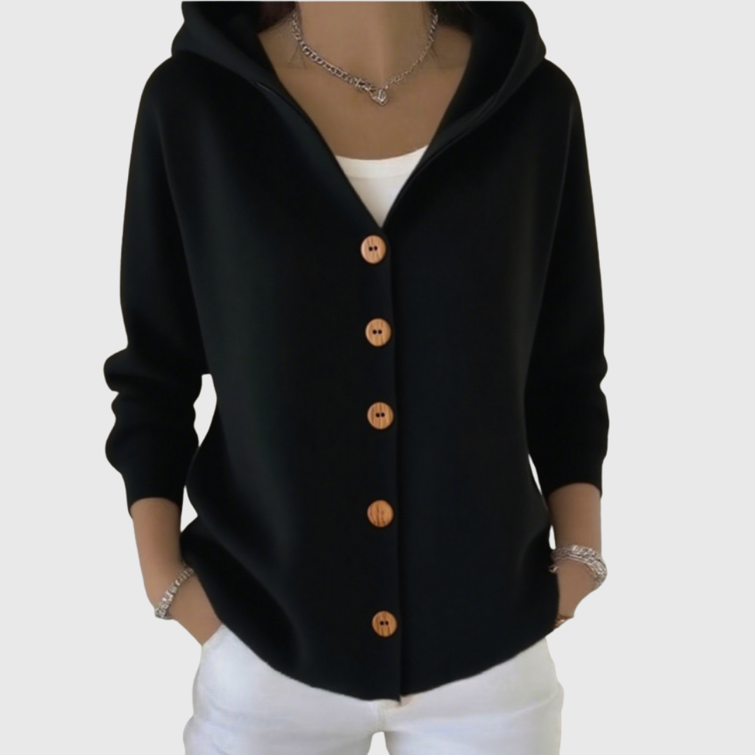 Olivia | Hooded Knit Cardigan