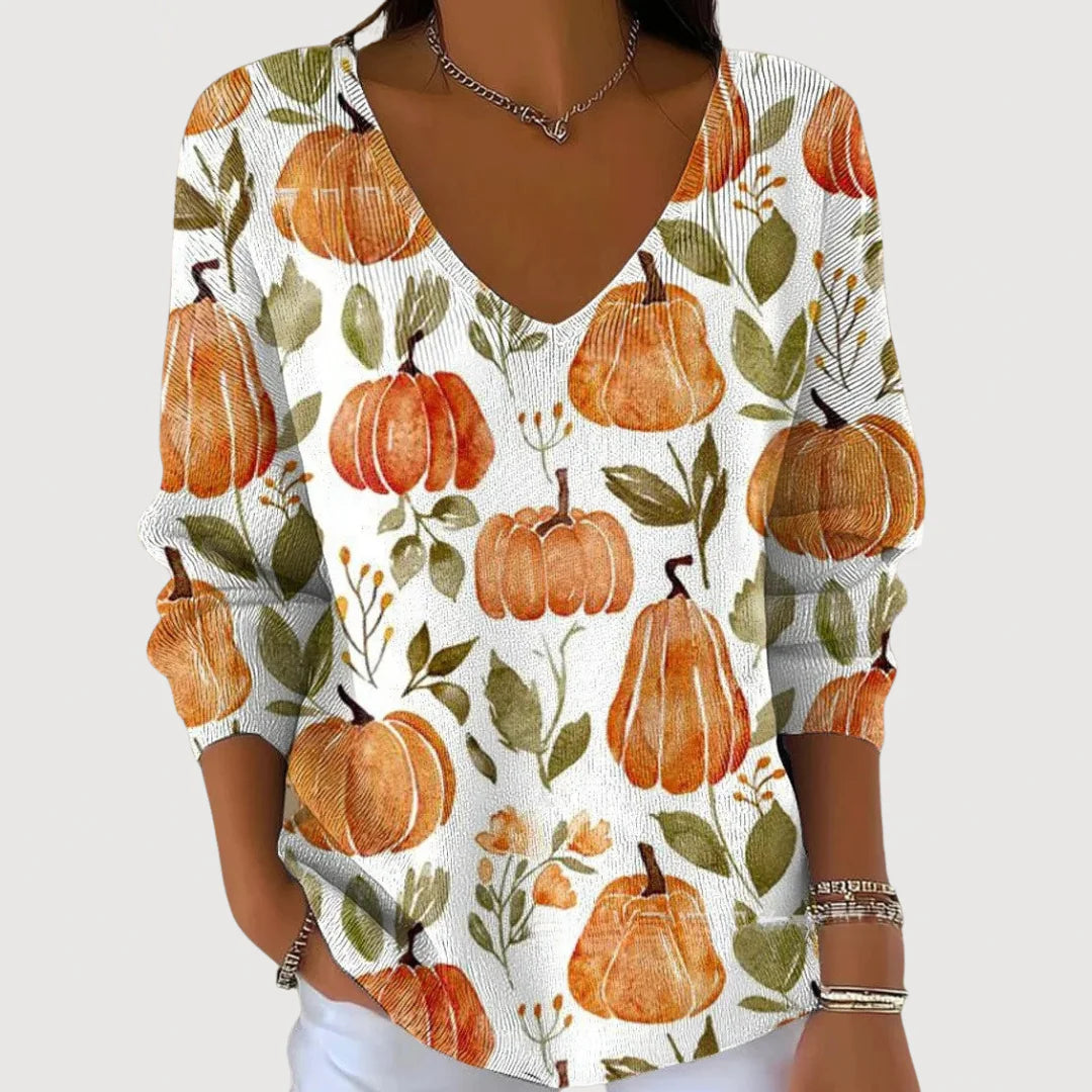Megan - Cozy V-Neck Sweater