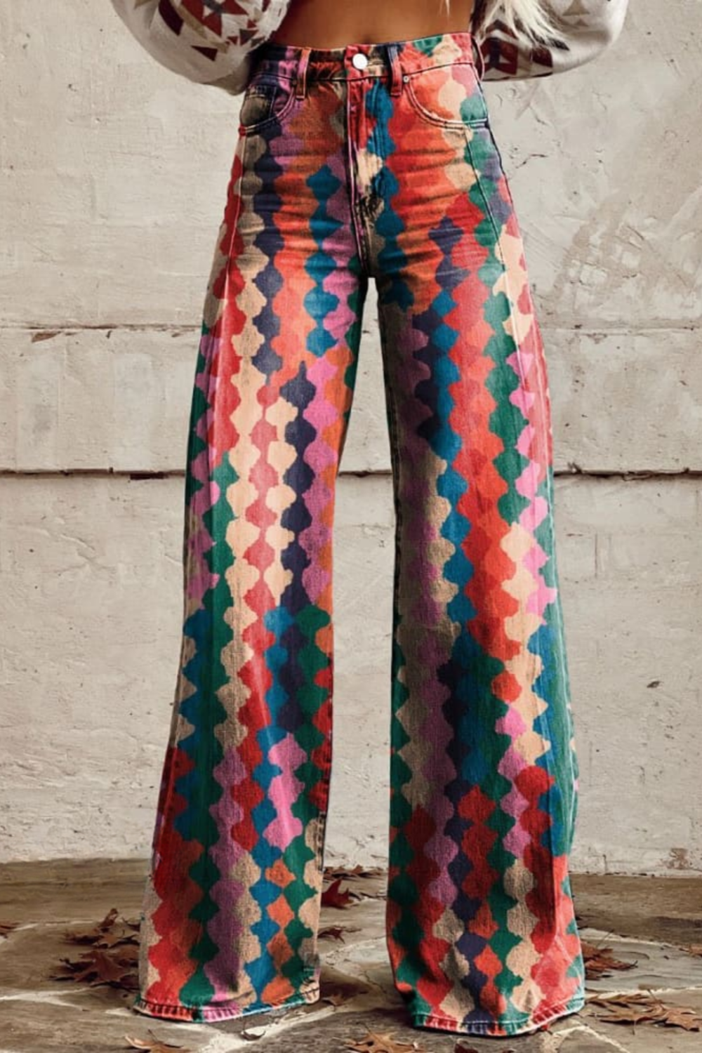 Megan | Vibrant Wide-Leg Pants