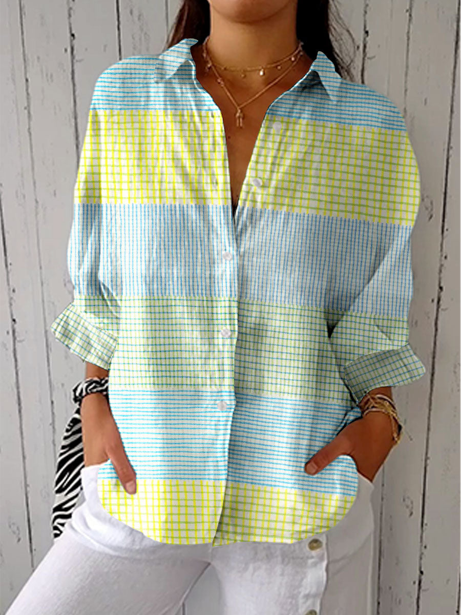 Erica | Breezy Striped Button-Down