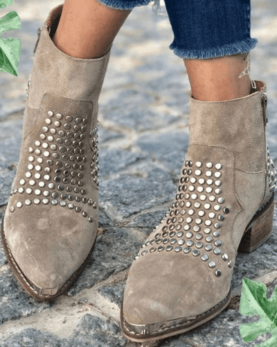 Samantha | Stylish Studded Boots
