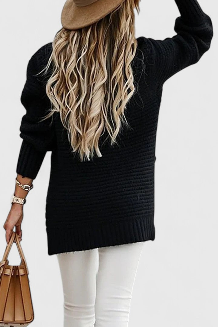 Fiona | Relaxed Slit Sweater