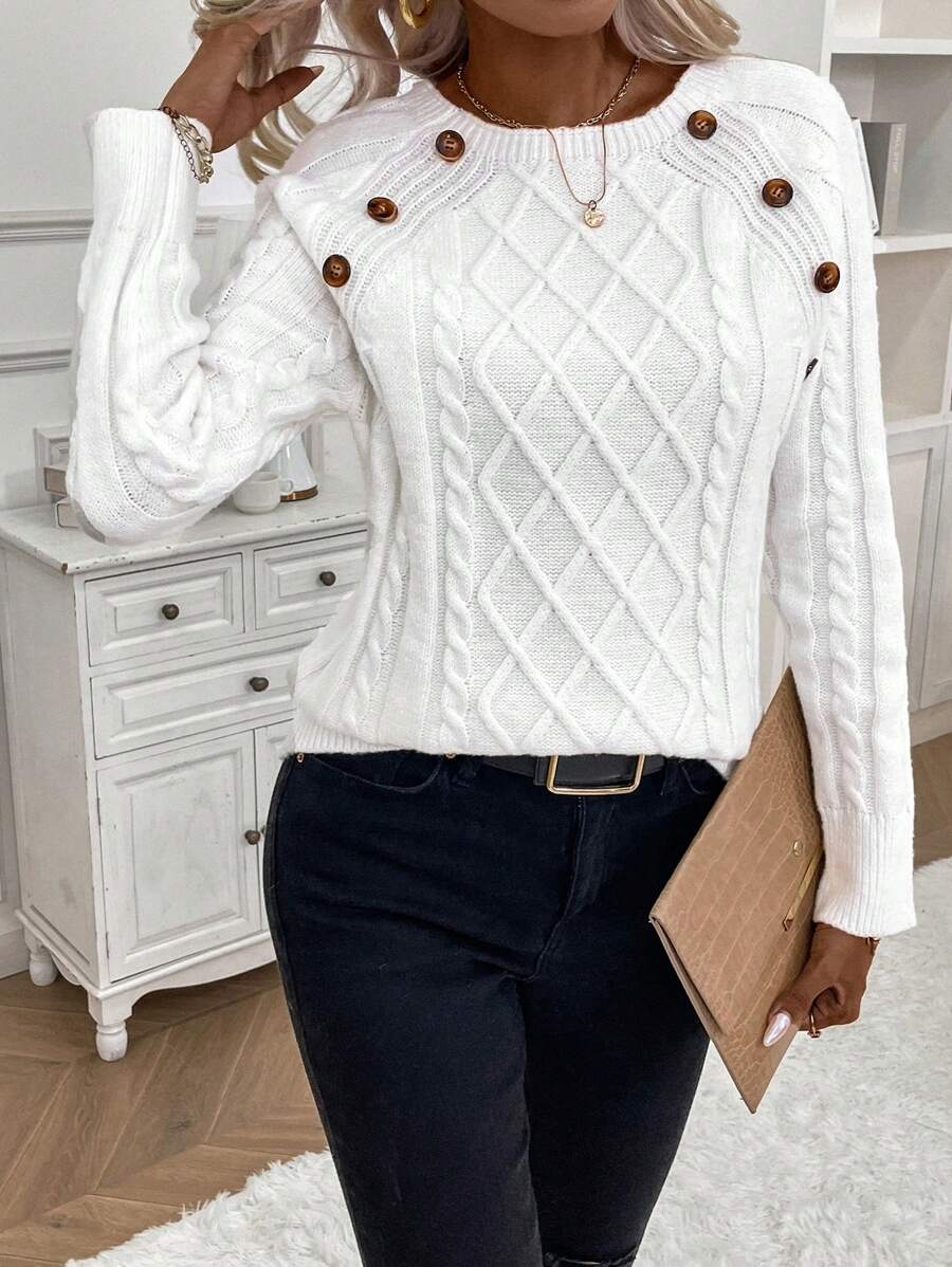 Megan | Stylish Cable Knit Jumper