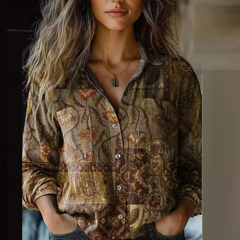 Gianna | Bohemian Print Blouse