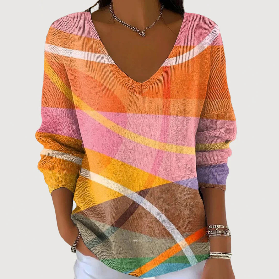 Megan | Cozy V-Neck Sweater