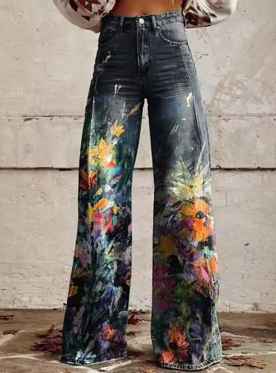 Grace | Artistic Wide-Leg Jeans