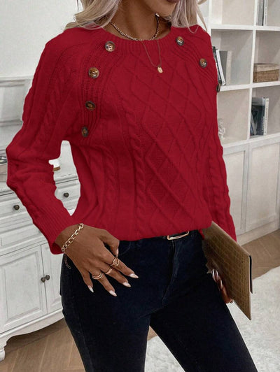 Megan | Stylish Cable Knit Jumper