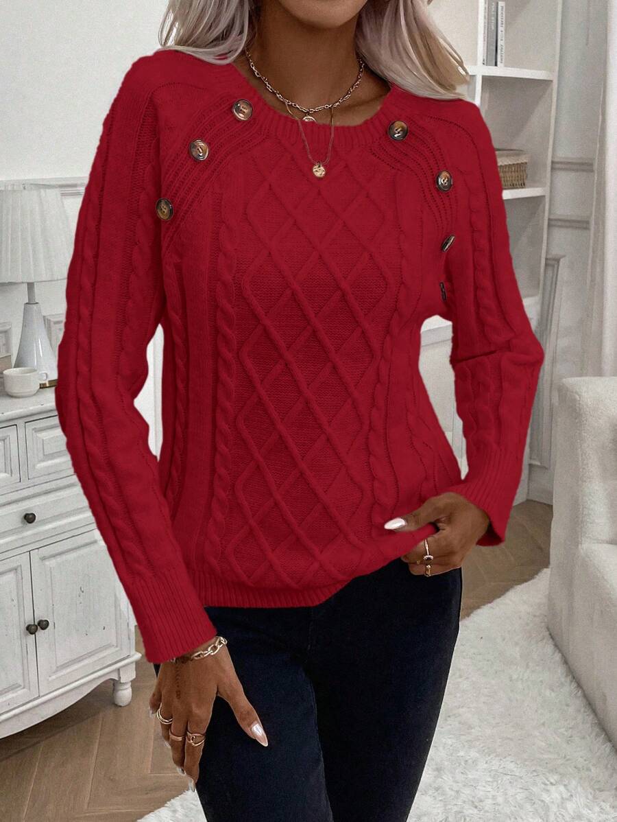 Megan | Stylish Cable Knit Jumper