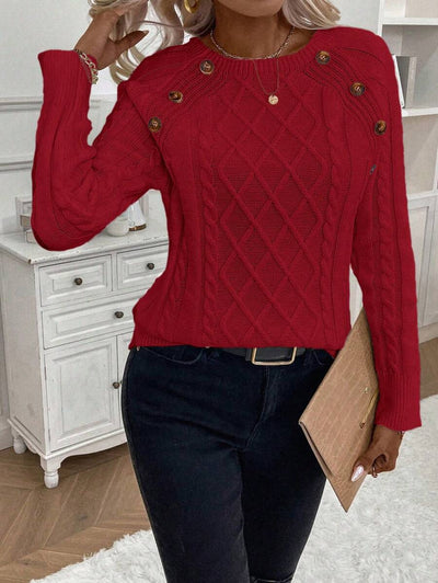 Megan | Stylish Cable Knit Jumper