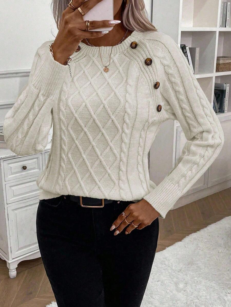 Megan | Stylish Cable Knit Jumper