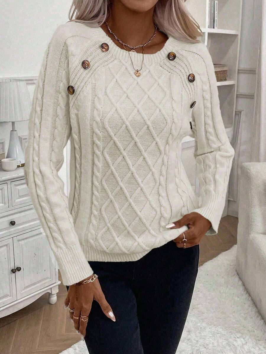 Megan | Stylish Cable Knit Jumper