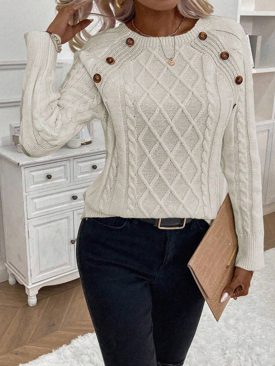 Megan | Stylish Cable Knit Jumper