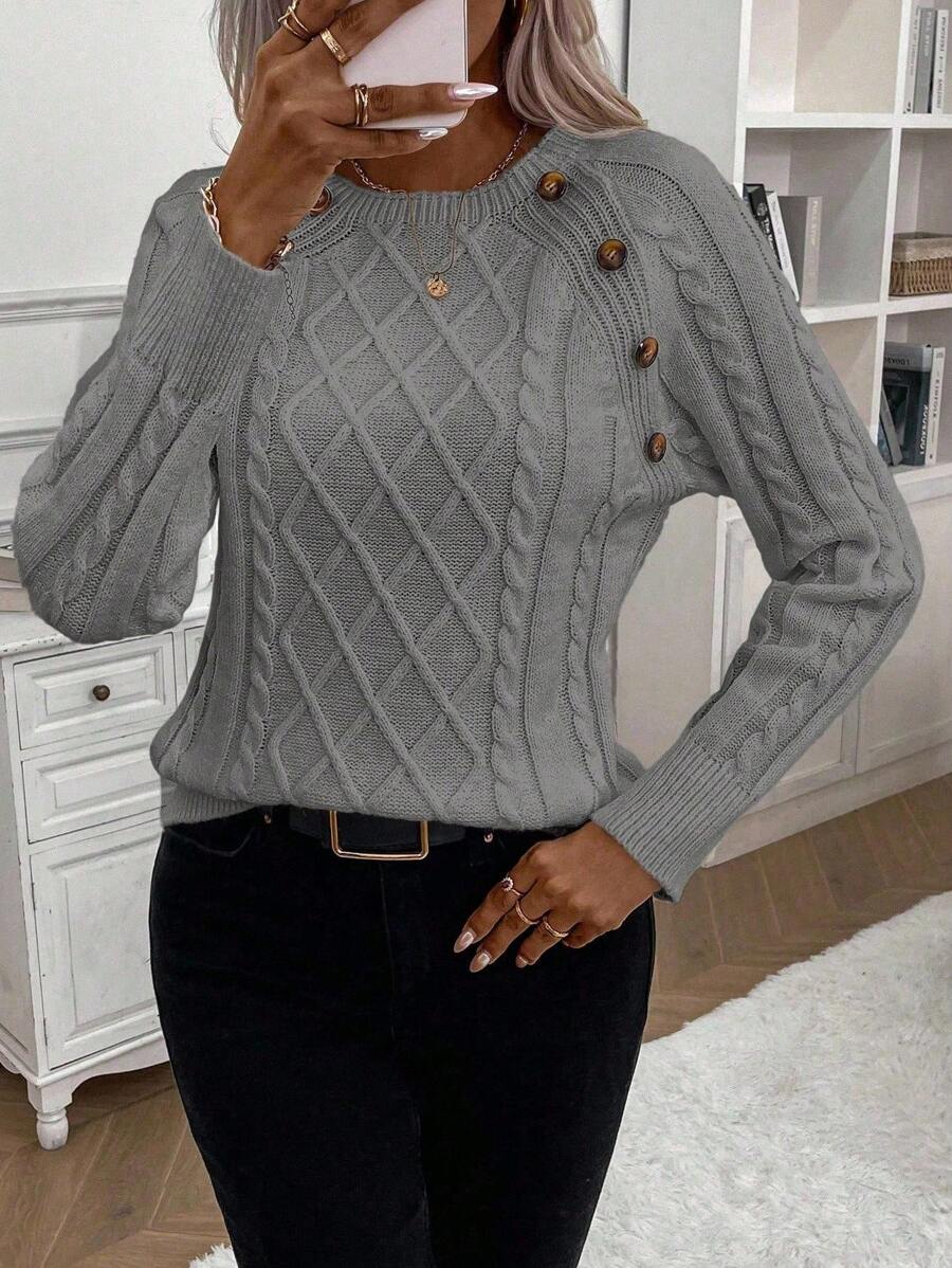 Megan | Stylish Cable Knit Jumper