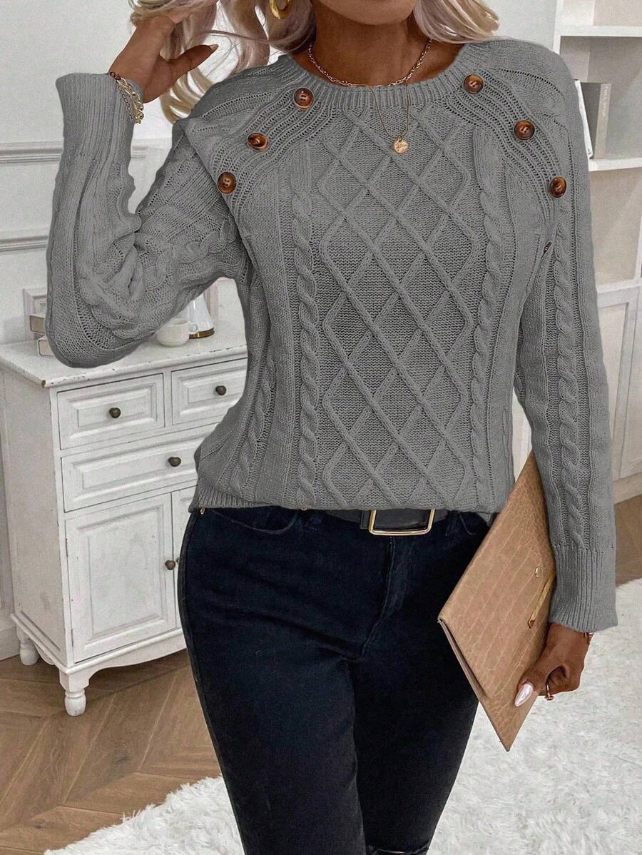 Megan | Stylish Cable Knit Jumper