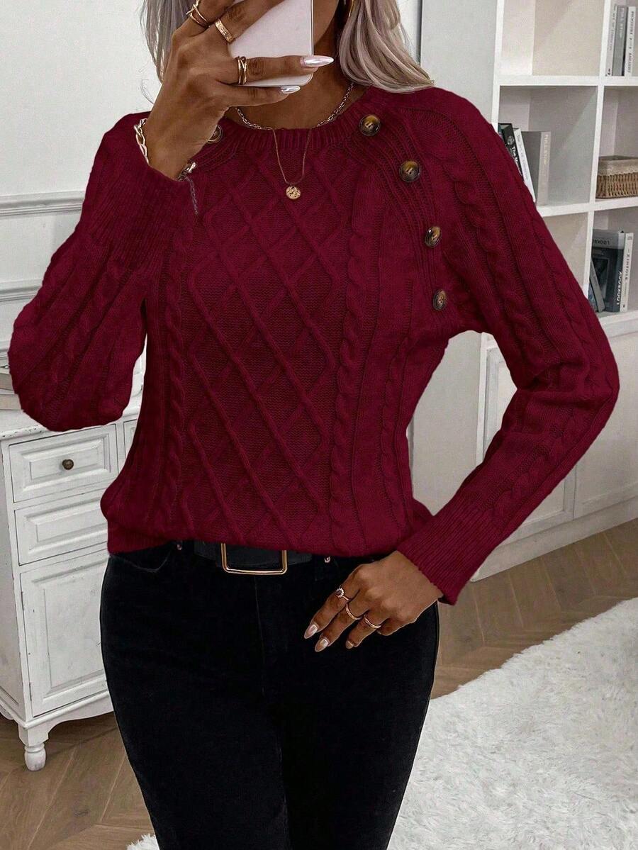Megan | Stylish Cable Knit Jumper