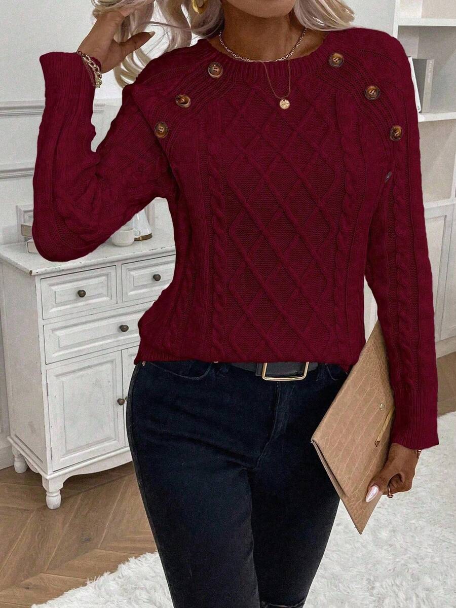 Megan | Stylish Cable Knit Jumper