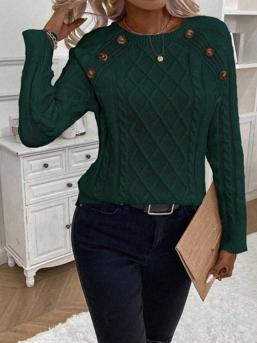 Megan | Stylish Cable Knit Jumper
