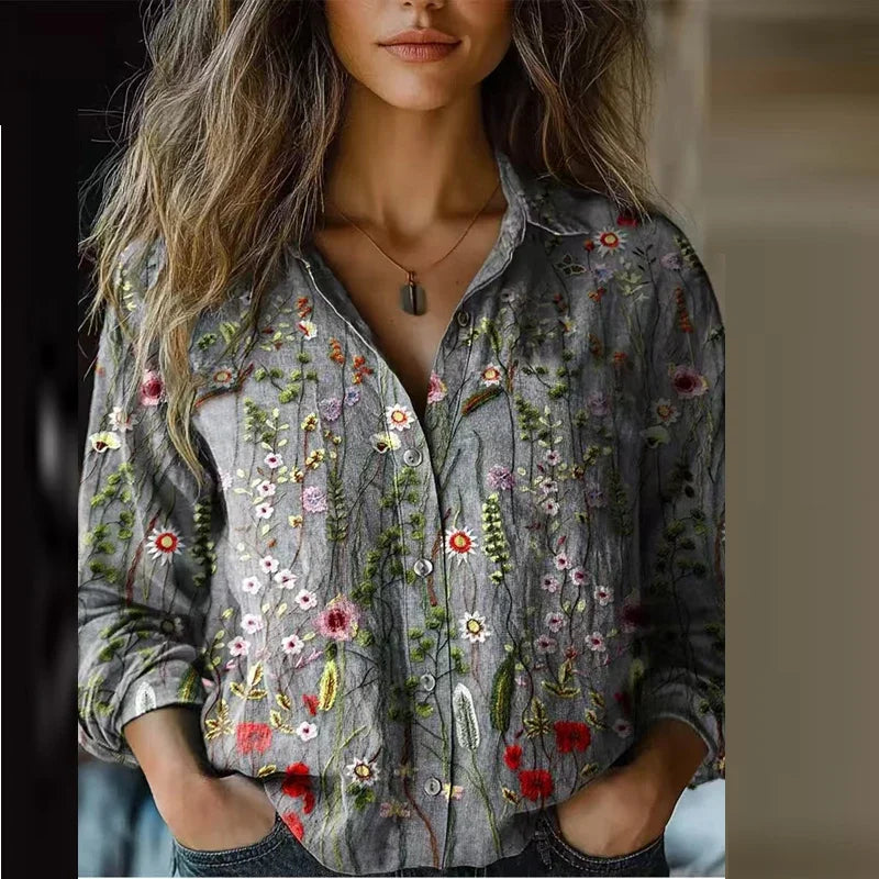 Lily | Bohemian Print Blouse
