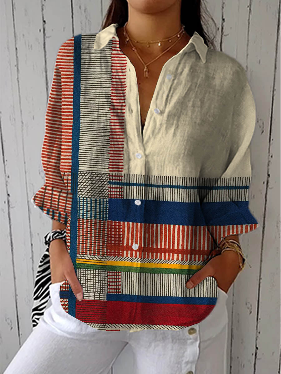 Vanessa | Modern Patchwork Shirt