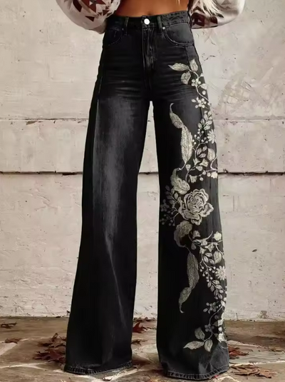 Charlotte | Elegant Embroidered Pants