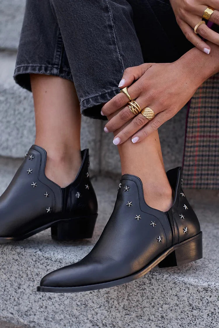 Katherine | Stylish Star Ankle Boots